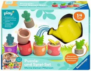 Ravensburger Spiel Play+ Puzzle- und Spiel-Set: Meine kleinen Pflanzen - ab 1,5 Jahre 