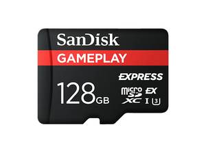 SANDISK GamePlay microSD™ Express-Karte Works with Nintendo Switch™ 2 128 GB, Speicherkarte, Schwarz 