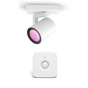 Philips Hue White & Color Ambiance Argenta Deckenleuchte weiß • 1er-Spot + Bewegungsmelder 