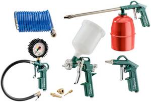 Metabo Druckluft-Werkzeugset LPZ 7 Set Airbrush-Pistole