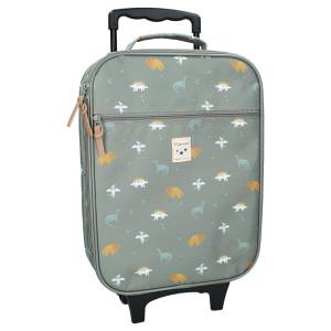 COFI 1453 Kidzroom Kindertrolley mit Dino-Print Koffer für Kinder Rollkoffer 41× 