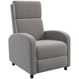 Homcom Relaxsessel mit Fußstütze grau 64L x 86B x 102H cm 