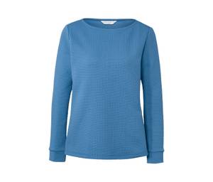 Tchibo - Strukturiertes Sweatshirt - Damen - Gr. L - hellblau 