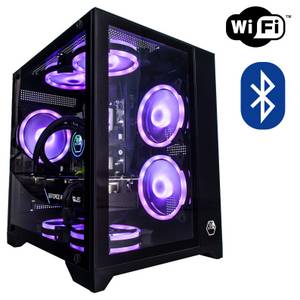 Inter-tech Gaming PC Wasserkühlung bis 128GB RAM 10 Kerner RTX 4K M.2 SSD+HDD Gaming-PC (Intel, Wählbar aus: AMD RX 570/ NVIDIA GTX 1070/ RTX 2070/ RTX 4060, 32GB RAM + 250GB M.2 SSD + ohne HDD GB RAM) 