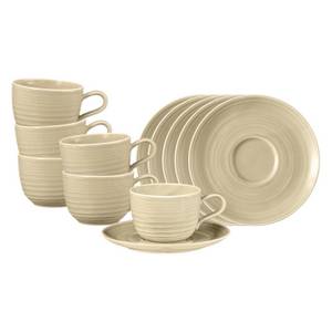 Otto Seltmann Weiden Tasse Terra Kaffeetassen mit Untertassen 260 ml 6er Set 