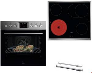 Aeg FHHS25M11 Herdset bestehend aus OU5PE40SM+TA64RA07XB+TR1LV edelstahl/schwarz 