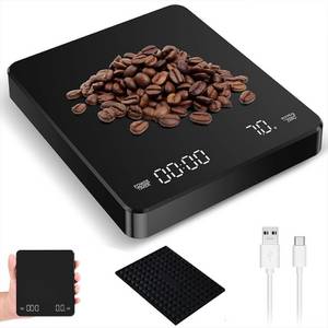 ZEUOPQ Küchenwaage Küchenwaage mit LCD-Bildschirm und Timer, Gewicht in Gramm, (1-st, 1-tlg., Unzen und Millilitern), multifunktionale Küchenwaage Kaffeewaage 