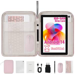 BUFO 10-Zoll-Tablet 5000mAh 800*1280 mit Maus, Tastatur und Stylus Tablet (10