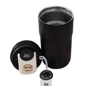 NATICY Thermobecher Kaffeebecher Digitalanzeige Thermosflaschen 450ml 316 Edelstahl Travel 