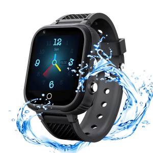 welikera 1,44 Zoll Kinderuhr,HD-Videoanrufe,GPS-Ortung,SOS,Kamerafunktion Smartwatch 