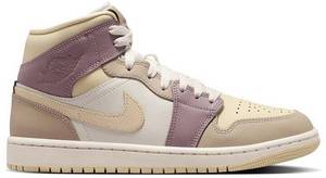 Nike Jordan Jordan Air 1 Mid Damen Light Orewood Brown Khaki Taupe Grey Team Gold Basketballschuhe