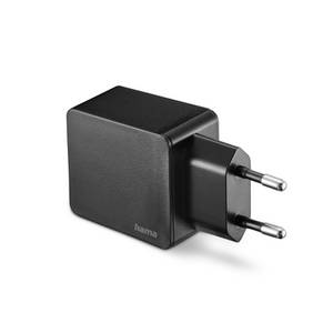 Hama Ladegerät 2x USB-A, 12W, schwarz 