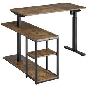 Speaka Professional Sitz-/Steh-Schreibtisch höhenverstellbar, elektrisch höhenverstellbar Höhen-Bereich: 73 bis 121 cm (B x H x T) 1360 x 730 x 1200 mm 