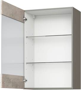 Express Küchen Glashängeschrank Trea OG60-90, inklusive zwei Glaseinlegeböden, Breite 60 cm, Höhe 90 cm 