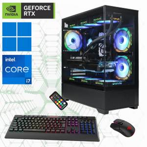 GameMax Vista AB 7209 Gaming-PC (Intel® Core i7 14700KF, RTX 4080, 32 GB RAM, 2000 GB SSD, Wasserkühlung, DDR5, PCIe SSD Gen4, Windows 11) 