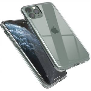 EAZY CASE Handyhülle Crystal Clear Case für Apple iPhone 11 Pro 5,8 Zoll, Schutzhülle Kameraschutz Silikonhülle Transparent Handyhülle Slimcover 