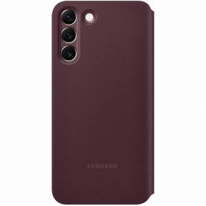 Samsung Clear View Cover (Galaxy S22 Plus) Burgundy Bookstyle Case