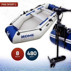 Home Deluxe Inflatable Boat Pike L with Outboard Motor Schlauchboot