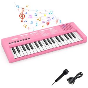 Costway Home-Keyboard (1-St), Kinder Klavier Keyboard, 37 Tasten E-Piano, tragbar 