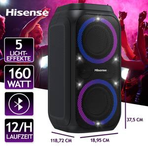 Hisense Party Rocket 160 Bluetooth-Lautsprecher (12 Stunden Akkulaufzeit, Bluetooth, USB, AUX Eingang, Vocal Fader) 