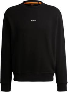 Hugo Boss Relaxed-Fit Sweatshirt aus Baumwoll-Terry mit Kontrast-Logo (50514541) schwarz Herren-Sweatshirt
