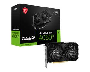 Msi RTX4060 TI Ventus 2X Black OC 16GB GDDR6 HDMI 3xDP Grafikkarte (16 GB, GDDR6) 