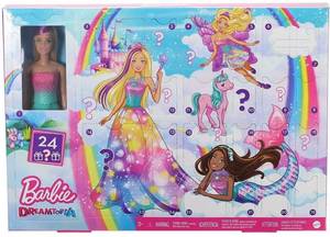 Mattel Barbie Dreamtopia Adventskalender 2024 Spielzeug-Adventskalender