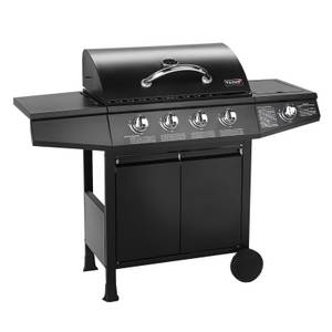Taino Gasgrill BASIC, Piezozündung, Stabiler Grillwagen, viele Ablagemöglichkeiten 