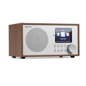 Auna Silver Star Mini Internet DAB+/UKW Radio, WiFi, BT, DAB+/UKW, Eiche... Eiche Internetradio