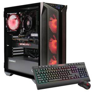 GameMax Brufen C1 7438 Gaming-PC (AMD 7500F, RTX 4070, 32 GB RAM, 1000 GB SSD, Luftkühlung aktiv, Windows 11, DDR5 RAM) 