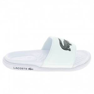 Lacoste Croco Dualiste (43CMA0020) white Badelatschen