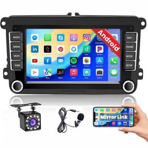 Hikity 7 Zoll Touch Display 2Din FOR VW Golf 5 6 mit GPS Mikrofone Kamera...