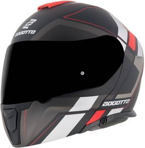 Bogotto Motowear Bogotto FF403 Murata schwarz/rot Klapphelm
