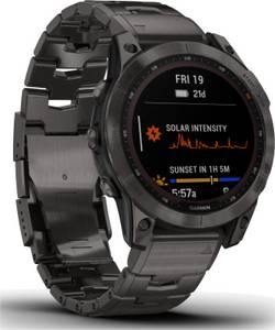 Garmin fēnix® 7 Sapphire Solar Slate Gray Titanium with Slate Gray Band Android Smartwatch