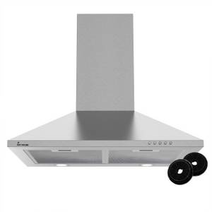 KKT KOLBE Wandhaube Dunstabzugshaube 60cm PLUS450 Dunstabzugshaube 60cm PLUS450, 60cm / Silber / Wandhaube / Abzugshaube / Edelstahl / 3 Stufen / LED 