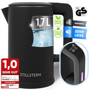 Stillstern Wasserkocher Wasserkocher 1,7L, Schnelles Aufkochen, mit Temperatureinstellung, 2200 W, 2200W, 12 Std. Warmhaltefunktion, Leise 