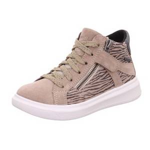 Superfit Sneaker High COSMO in WMS Weite M4, GORE-TEX beige Gr. 27 Mädchen Kinder 