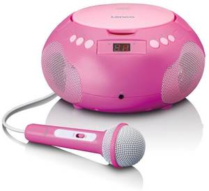 Lenco SCD-620PK Radio CD-Spieler, Pink 