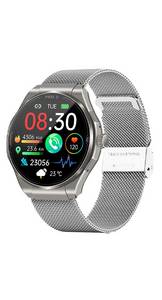 Knauermann Pro 3 (2024) rund Smartwatch, Gesundheitsuhr mit Telefoniefunktion - EKG und SOS Funktion, Gesundheitsfunktionen 