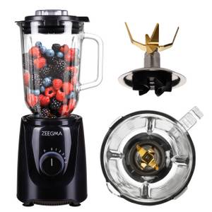 ZEEGMA Standmixer GRAND VITAMINE BASE, 1000,00 W, PeakPower 1829W(1000W)/Klingen aus Titan/2.2 L/20000RPM 