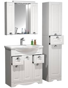 Vcm Waschtisch »4-tlg. Waschplatz Waschtisch Calaso XL Landhaus« 