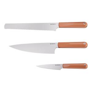 CIARRA Messer-Set VM860KS-3 (Set, 3-tlg., 1x Chefmesser, 1x Brotmesser, 1x Allzweckmesser), Messerset 3-tlg. Küchenmesser Set Kochmesserset 3 Farben 