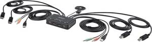 Startech 2-Port Dual-Monitor DisplayPort Cable KVM Switch USB-KVM-Switch