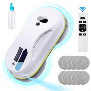 ZEUOPQ Fensterputzroboter Fensterreinigungsroboter Fensterputzer mit Water Tank: 40ml, 5600Pa, mit USV-Stromausfallschut Fensterreiniger Roboter mit Fernbedienung 