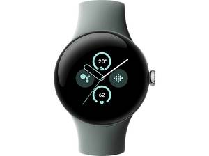  GOOGLE Pixel Watch 2 (LTE) Smartwatch Aluminium Fluorelastomer mit Soft-Touch-Beschichtung , Kleines Armband für Handgelenke 130–175 mm Umfang Großes 165–210 Umfang, Champagne Gold/Hazel 