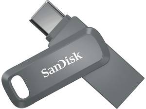  SANDISK Ultra® Dual Drive Go USB Type-C™ USB-Stick, 256 GB, 400 MB/s, Dunkelgrau 
