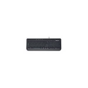 Microsoft Wired Keyboard 600 Englisches Tastaturlayout Schwarz Kabel Tastatur