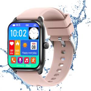 Fanttik Smartwatch Herren Damen, mit Telefonfunktion Smartwatch (1,85 Zoll, TFT-Volltouch) 110+ Sportmodi Sportuhr mit Schrittzähler/Herzfrequenzmonitor, /Schlafmonitor, IP68 Wasserdicht Fitnessuhr für iOS Android 