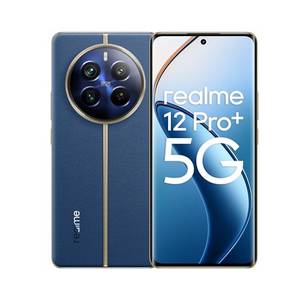  realme 12 Pro+ 5G Smartphone 8+256GB, Sony IMX890 OIS Camera, 3X Optical Zoom, Snapdragon 7s Gen 2 Chipset, 6.7inch 120Hz Curved Vision Display, 67W SUPERVOOC Charge, 5000mAh Massive Battery, Blue 