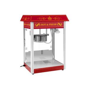 Royal Catering Popcornmaschine  Popcornmaschine - Retro-Design - rot